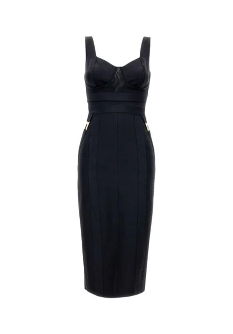 Abito ELISABETTA FRANCHI donna AB81056 Nero tubino aderente bustier zip ELISABETTA FRANCHI | Abiti | AB81056110